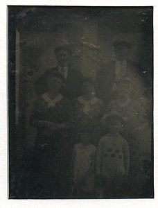 Family Portrait France Tintype Ferrotype Collodion Street Photography 1900