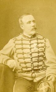 Captain Instructor Seigner 16e Horses Regiment Army France Old CDV Photo 1878