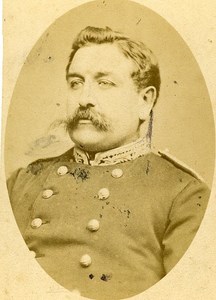 Medical Major Mossier 16e Horses Regiment Army France Old CDV Photo 1878