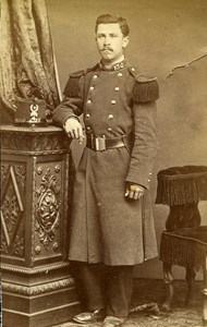 Military Portrait Meudon France Old Photo Delaporte 1875