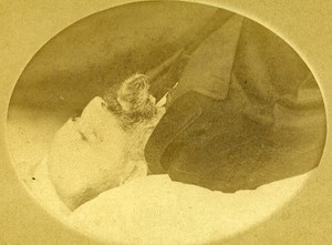 Man France Agen Old CDV Milet Photo Post Mortem 1870