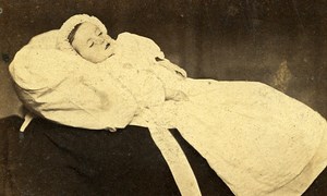 Baby France Old CDV Photo Post Mortem 1870