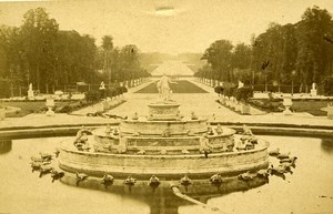 78000 Versailles Latona Fountain France Old Photo CDV 1875