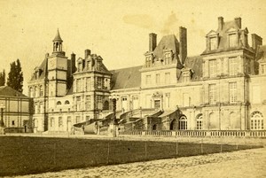 77000 Fontainebleau Castle France Old Photo CDV 1875
