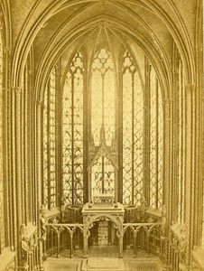 75000 Paris Holy Chapel France Old Photo CDV 1875