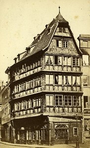 67000 Strasbourg Kammerzell House France Old Photo CDV 1875