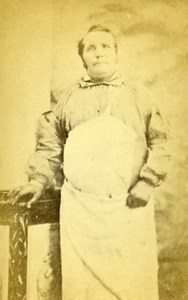 Man Parisian Butcher France Old Photo CDV Carey 1870