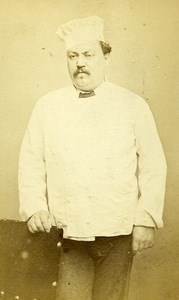 Man Parisian Cook France Old Photo CDV Carey 1870