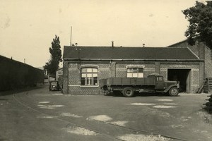 Truck in Front of a Factory Paris France Old Snapshot 1930