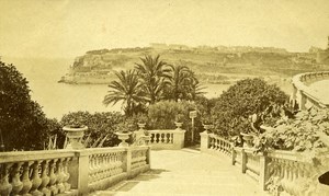 Monte Carlo Casino Gardens France Old Photo 1890