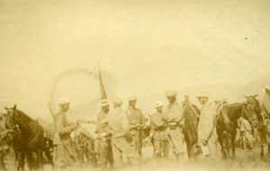 Morocco Rif War Saf Camp Spanish Soldiers Old Snapshot Photo 1925