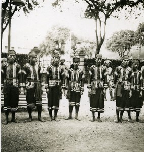 Indochina Saigon Native High Tonkin Fashion Old Amateur Snapshot Photo 1930