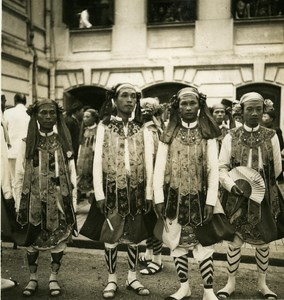 Indochina Saigon Native Mnong Ethnic Fashion Old Amateur Snapshot Photo 1930