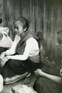 Indochina Laos Vientiane Street Life old Amateur Snapshot Photo 1930