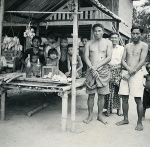Indochina Laos Vientiane Street Life old Amateur Snapshot Photo 1930