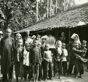 Indochina Vietnam Saigon Street Life old Amateur Snapshot Photo 1930