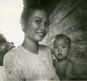 Indochina Vietnam Saigon Street Life old Amateur Snapshot Photo 1930