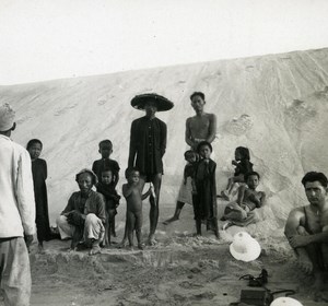 Indochina Vietnam Saigon Street Life old Amateur Snapshot Photo 1930