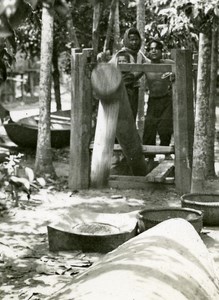 Indochina Vietnam Saigon Street Life old Amateur Snapshot Photo 1930