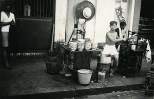 Indochina Vietnam Saigon Street Life old Amateur Snapshot Photo 1930