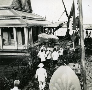 Indochina King of Cambodia Sisowath Monivong old Amateur Snapshot Photo 1930