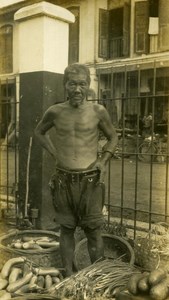 Indonesia Sumatra Street Scene Market seller Old Photo 1930