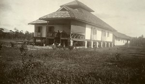Indonesia Sumatra East Coast Rubber Estate Bungalow Old Photo 1930