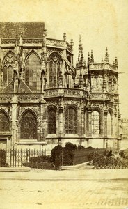 France Caen Eglise Saint Pierre Old Neurdein CDV Photo 1880