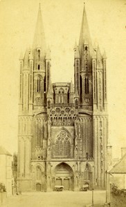 France Coutances Cathedral Old Neurdein CDV Photo 1880