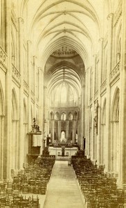 France Coutances Cathedral Old Neurdein CDV Photo 1880