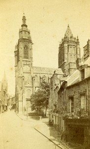 France Coutances Church Saint Pierre Old Neurdein CDV Photo 1880
