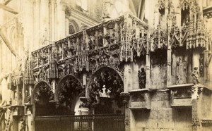 France Troyes Jube of Church La Madeleine Old Neurdein CDV Photo 1880