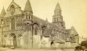 France Poitiers Church Notre Dame la Grande Old Neurdein CDV Photo 1880