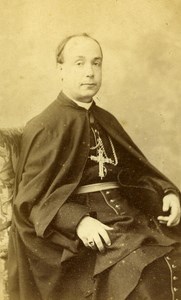 France Paris Christian Religion Bishop Old CDV Photo Petit 1870