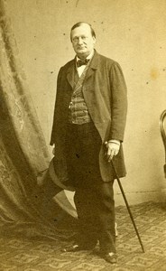 France Paris Actor Jean Marie Michel Geoffroy Old CDV Bisson Photo 1865