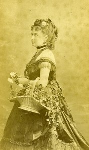 France Paris Actress Berthe Girardin Old CDV Reutlinger Photo 1870