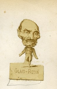 France Paris Photomontage Cutting Political Glais Bizoin Old Photo 1870