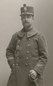 Soldier, French Army, St Etienne, old Photo CDV 1895