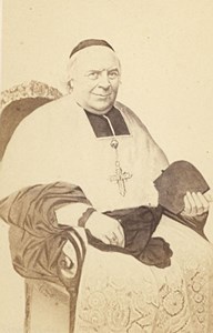 Nevers, Bishop Bara, France, old CDV Photo 1865'