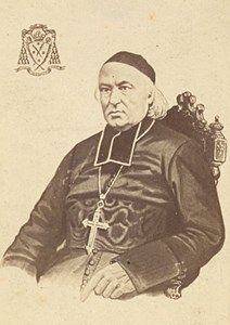 Bishop of Perpignan , France, old CDV Photo 1865'