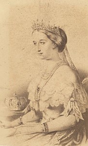 Imperatrice Eugenie, France, old CDV Photo 1865'