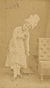 Duvernay Theatre Actress Cloches de Corneville France, old CDV Photo 1880