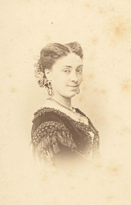 Mlle Royer actress theater, France, old CDV Photo 1867