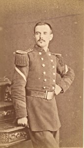 Antibes France Military Costume Old CDV Photo 1880'
