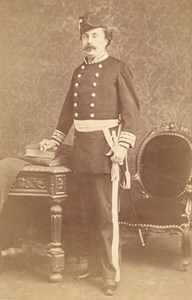 Niort France Military Uniform Old CDV Photo 1880'