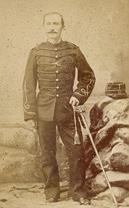 Alais France Military Uniforme Old CDV Photo 1880'