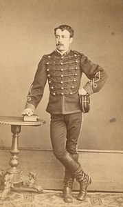 Rodez Military Officer Uniforme Old CDV Photo 1880'