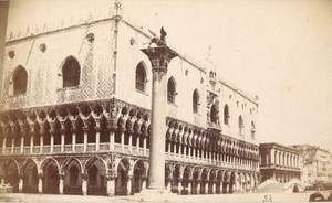 Italy Venice Palazzo Ducale Venezia Old Naya CDV Photo 1867
