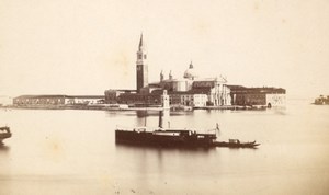 Italy Venice Isola San Giorgio Venezia Old Naya CDV Photo 1867