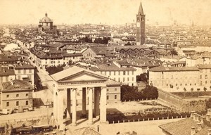 Italy Milan City Panorama Milano Old Brogi CDV Photo 1867